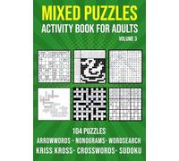 Puzzle King Publishin Mixed Puzzle Activity Book for Adults Volume (Tascabile)