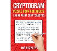 Puzzle King Publishing Cryptograms Puzzle Books for Adults (Tascabile)