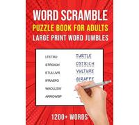Puzzle King Publishing Word Scramble Puzzle Books for Adults (Tascabile)