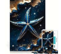 Puzzle Kintsugi a forma di stella marina, 1000 pezzi, per adulti, esercizio mentale, antistress, design, assemblaggio, regalo elegante 38x26cm