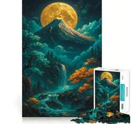 Puzzle Kintsugi da 1000 pezzi con paesaggio montano per adolescenti, gioco di logica e abilità, momento di relax, taglio preciso, (38x26cm)