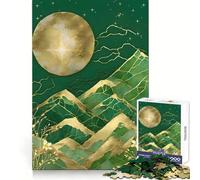 Puzzle Kintsugi da 1000 pezzi con tramonto in montagna, ideale per adolescenti, stimola la memoria, riduce lo stress e favorisce la decorazione murale con bordi netti (50x75cm)