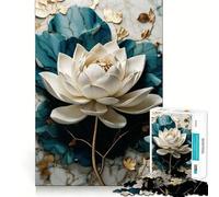 Puzzle Kintsugi Loto Bianco da 1000 pezzi per adolescenti stimola la mente,divertente,con taglio di alta precisione,attività rilassante e distensiva (50x75cm)