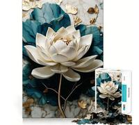 Puzzle Kintsugi Loto Bianco da 1000 pezzi per adulti,gioco di abilità mentale,taglio laser per un incastro perfetto,attività gratificante per le giornate di pioggia (38x26cm)