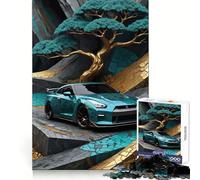 Puzzle Kintsugi Nissan GTR R per adulti, 1000 pezzi, gioco intelligente da fare a casa, assemblaggio di immagini, regalo festivo (50x75cm)