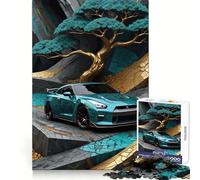 Puzzle Kintsugi Nissan GTR R per ragazzi, 1000 pezzi, gioco di intelligenza, divertimento in casa, taglio di qualità, regalo creativo (38x52cm)