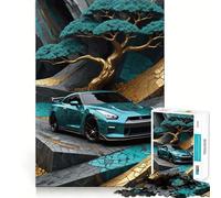Puzzle Kintsugi Nissan GTR R per ragazzi, 1000 pezzi, gioco di intelligenza, divertimento in casa, taglio di qualità, regalo creativo (38x52cm)
