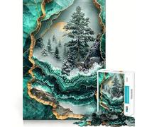 Puzzle Kintsugi Paesaggio innevato sereno da 1000 pezzi per ragazzi, gioco di intelletto, attività per tutta la famiglia, taglio di qualità, (38x26cm)