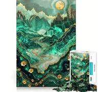 Puzzle Kintsugi "Prato Alpino" da 1000 pezzi gioco cognitivo divertente,componenti robusti e ben definiti,ideale per momenti di tranquillità e per esercitare la mente a casa (38x52cm)
