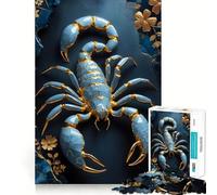 Puzzle Kintsugi Scorpion da 1000 pezzi per ragazzi, gioco stimolante per la mente, hobby tranquillo, taglio preciso, regalo stagionale (38x52cm)