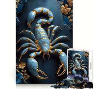 Puzzle Kintsugi Scorpion da 1000 pezzi per ragazzi, gioco stimolante per la mente, hobby tranquillo, taglio preciso, regalo stagionale (38x52cm)