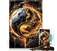 Puzzle Kintsugi Yin e Yang,1000 pezzi,divertente gioco di allenamento cognitivo,pezzi ad incastro perfetti,regalo di compleanno,rompicapo (38x52cm)