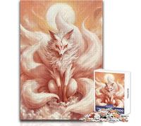 Puzzle Kitsune a nove code da 1000 pezzi, gioco divertente per lo sviluppo cognitivo, regalo speciale per una celebrazione premurosa, dimensioni 38x52cm
