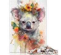 Puzzle Koala Baby colorato da 1000 pezzi per adulti, materiali amichevoli, fantastici puzzle per adulti, per bambini, regalo di Natale, 1000 pezzi (75x50 cm)