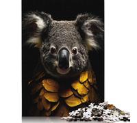Puzzle Koala Gold Dark, puzzle rettangolare di carta ad incastro preciso per adulti e bambini, 1000 pezzi (75x50 cm)