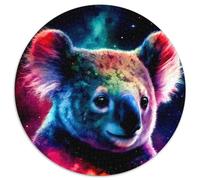 Puzzle Koala per adulti, 1000 pezzi, gioco rompicapo rotondo, gioco interattivo per famiglie, adatto dai 14 anni in su, 67,5x67,5 cm.
