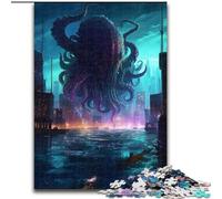 Puzzle Kraken Rising da 1000 pezzi per adulti, adolescenti e ragazzi, ideale come regalo di compleanno e per le feste, dimensioni 38x26cm