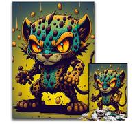 Puzzle Kung Fu Leopard da 1000 pezzi per adulti. Puzzle perfetti per riunioni di famiglia, compleanni, feste, 50x75cm/19,68x29,52 pollici.
