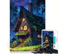 Puzzle "La Casetta della Strega" da 1000 pezzi per adulti, gioco di logica e relax, ideale come regalo 50x75cm