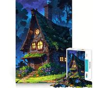 Puzzle "La Casetta della Strega" per adulti, 1000 pezzi, stimola la memoria, momento di relax, assemblaggio, lista dei desideri di Babbo Natale 38x26cm