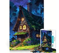 Puzzle La Casetta della Strega per ragazzi, 1000 pezzi, gioco stimolante e rilassante, taglio preciso, 38x52cm