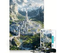 Puzzle "La città nascosta" per adulti, 1000 pezzi, gioco stimolante per la mente, divertimento tranquillo, taglio preciso, decorazione da parete 38x26cm