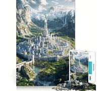 Puzzle "La città nascosta" per ragazzi, 1000 pezzi, gioco cognitivo, hobby tranquillo, bordo di alta qualità, regalo di Natale 50x75cm