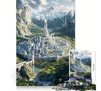Puzzle "La città nascosta" per ragazzi, 1000 pezzi, gioco cognitivo, hobby tranquillo, bordo di alta qualità, regalo di Natale 50x75cm