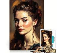 Puzzle "La donna pittrice" da 1000 pezzi per adulti, gioco intelligente per interni, taglio preciso, regalo perfetto 50x75cm