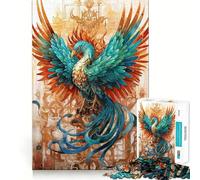 Puzzle "La Fenice Risorta" da 1000 pezzi per adulti, gioco di logica e logica per il tempo libero, bordi lisci, regalo stagionale (50x75cm)
