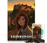 Puzzle La fortezza delle Highlands nella luce che svanisce per ragazzi, 1000 pezzi, per migliorare la memoria, per il tempo libero a casa, con bordi precisi, 50x75cm