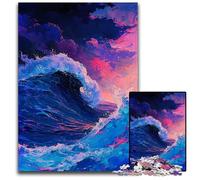 Puzzle "La Grande Onda di Kanagawa" da 1000 pezzi, puzzle impossibili per adulti, attività per famiglie, rompicapo, arredamento per la casa, regalo di Natale, 50x75CM/19,68x29,52 pollici.