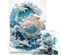 Puzzle "La Grande Onda" per ragazzi, 1000 pezzi, gioco di logica, passatempo per la casa, taglio preciso, regalo per le festività 38x52cm