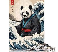 Puzzle "La grande ondata di panda" da 1000 pezzi per adulti, puzzle per adulti, puzzle rompicapo per adulti, 1000 pezzi (75x50 cm)