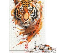 Puzzle La maestà della tigre - Puzzle da 500 pezzi Puzzle Puzzle Ottimi regali per adulti e dai 18 anni in su 500 pezzi (52x38 cm)