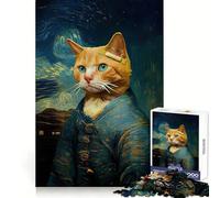 Puzzle "La Musa Baffuta" di Van Gogh per adolescenti, 1000 pezzi, allenamento mentale, svago tranquillo, taglio uniforme, regalo di Natale unico (38x26cm)