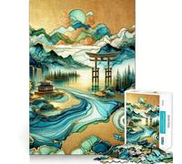 Puzzle La Porta del Paradiso per ragazzi, 1000 pezzi, stimola la memoria, rilassa e migliora la concentrazione, con bordi precisi 50x75cm