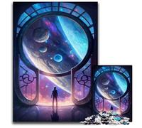 Puzzle "La porta verso l'ignoto" da 1000 pezzi per adulti, rompicapo per adolescenti, regalo perfetto per le feste, 26X38CM/10,23x14,96 pollici.