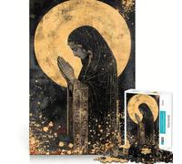 Puzzle "La preghiera della dea" da 1000 pezzi per adulti, gioco di logica e abilità, calma e relax, taglio preciso, regalo sentito 38x26cm