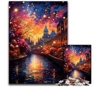 Puzzle "La psichedelia colorata del canale Rideau" da 1000 pezzi per adulti. Puzzle di carta sfida per la mente regalo attività educativa per adolescenti 1000 pezzi (38x26 cm).