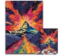Puzzle "La psichedelia colorata del Monte Bianco" da 1000 pezzi puzzle difficili per adulti rompicapo ad alta difficoltà per adolescenti 1000 pezzi (38x26 cm)