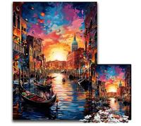 Puzzle "La psichedelia colorata di Venezia" da 1000 pezzi per adulti. Puzzle di carta per adulti. Gioco rompicapo interattivo per famiglie. Adatto a bambini di età superiore ai 1000 pezzi (38x26 cm).