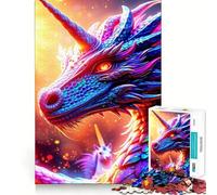 Puzzle "La rinascita del drago celeste" per adulti, 1000 pezzi, gioco di logica e rilassamento, taglio solido, calda sorpresa (50x75cm)