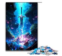 Puzzle La spada del guerriero 1000 pezzi in legno per adulti e bambini dai 12 anni in su puzzle per divertimento in famiglia 1000 pezzi (75x50 cm)