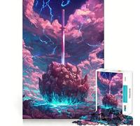 Puzzle "La Spada nella Roccia" per ragazzi, 1000 pezzi, stimola la memoria, gioco lento, bordi puliti, regalo di Natale 38x52cm