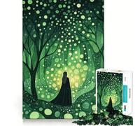 Puzzle "La Strega della Foresta Incantata" da 1000 pezzi Gioco di logica,pensiero creativo,taglio preciso,abilità artigianale,momento di tranquillità,esercizio mentale da fare a casa (38x26cm)