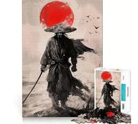 Puzzle "La vendetta dello Shogun" per ragazzi, 1000 pezzi, immagine di recupero, divertente e rilassante, decorazione murale con ritagli chiari (38x26cm)