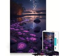 Puzzle "La Via delle Pietre Scintillanti" da 1000 pezzi,gioco di memoria,taglio di precisione,attività creativa interattiva per stimolare la mente a casa (38x26cm)