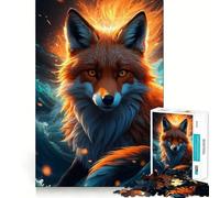 Puzzle La volpe rossa tra le onde per ragazzi, 1000 pezzi, gioco rilassante, evasione, bordi precisi, (38x26cm)