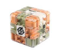 Puzzle labirinto 3D con pallina, rompicapo labirinto per bambini e adulti, gioco impegnativo con rotelle per allenare la concentrazione, giocattoli educativi STEM, antistress per bambini